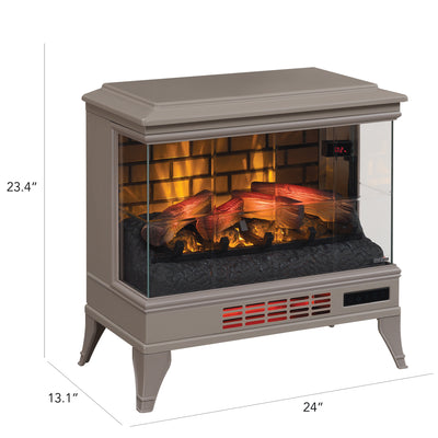 Duraflame 5,200 BTU InfraGen 3D Effect Stove Heater & Remote, Gray (For Parts)