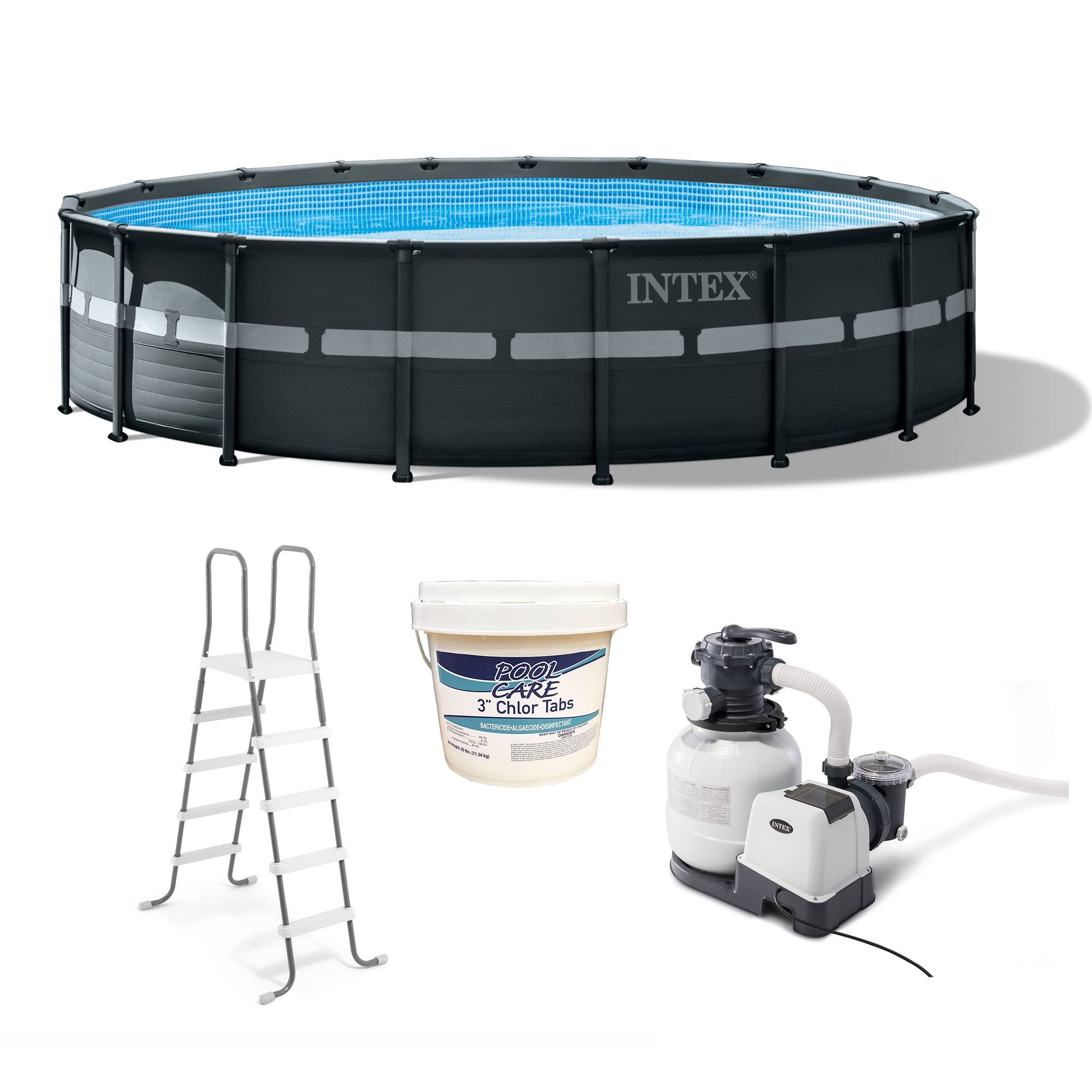 Intex 18' x 52" Ultra XTR Frame Above Ground Pool Set with 3 In Chlorine Tablets