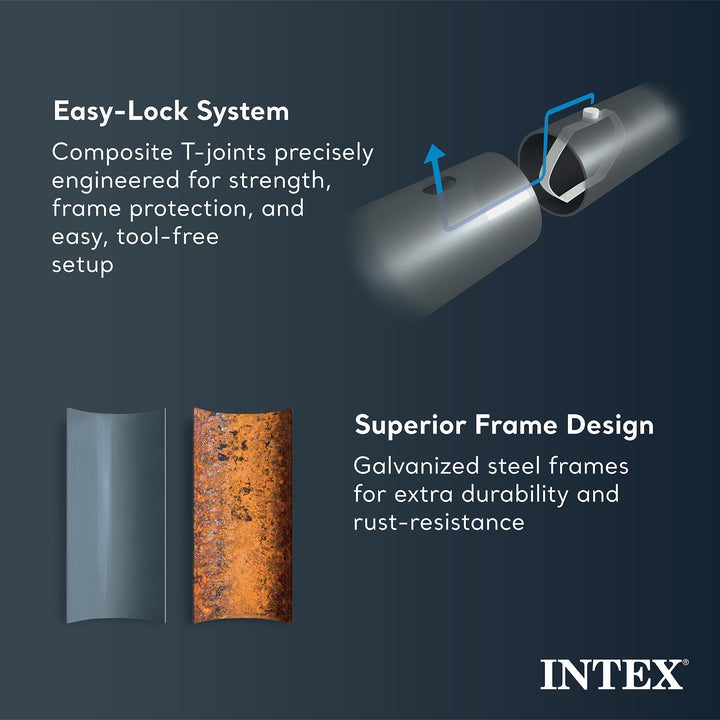 Intex 18Ft x 52In Ultra XTR Frame Round Above Ground Swimming Pool Set with Pump