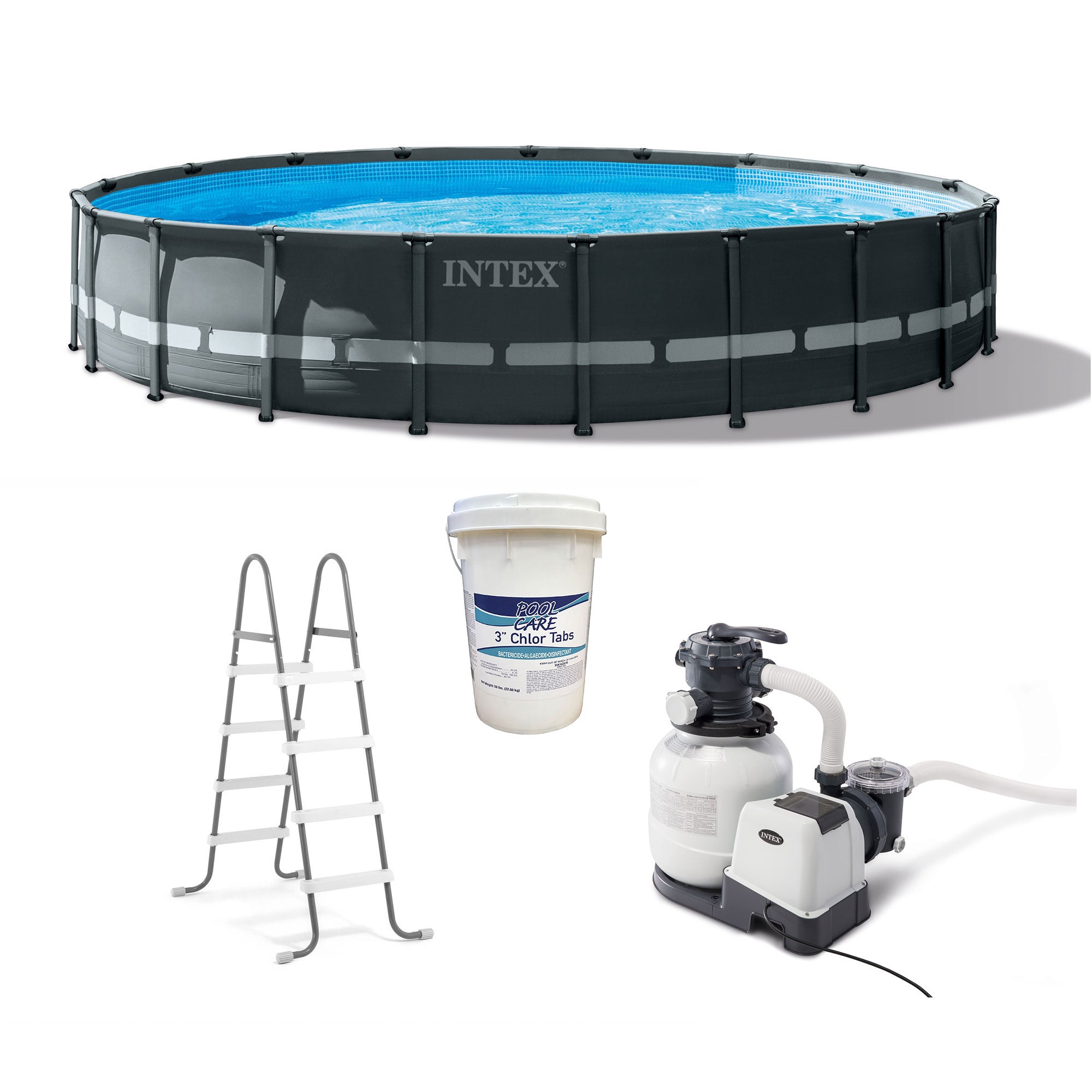 Intex 20' x 48" Ultra XTR Frame Above Ground Pool Set with 3 In Chlorine Tablets - VMInnovations