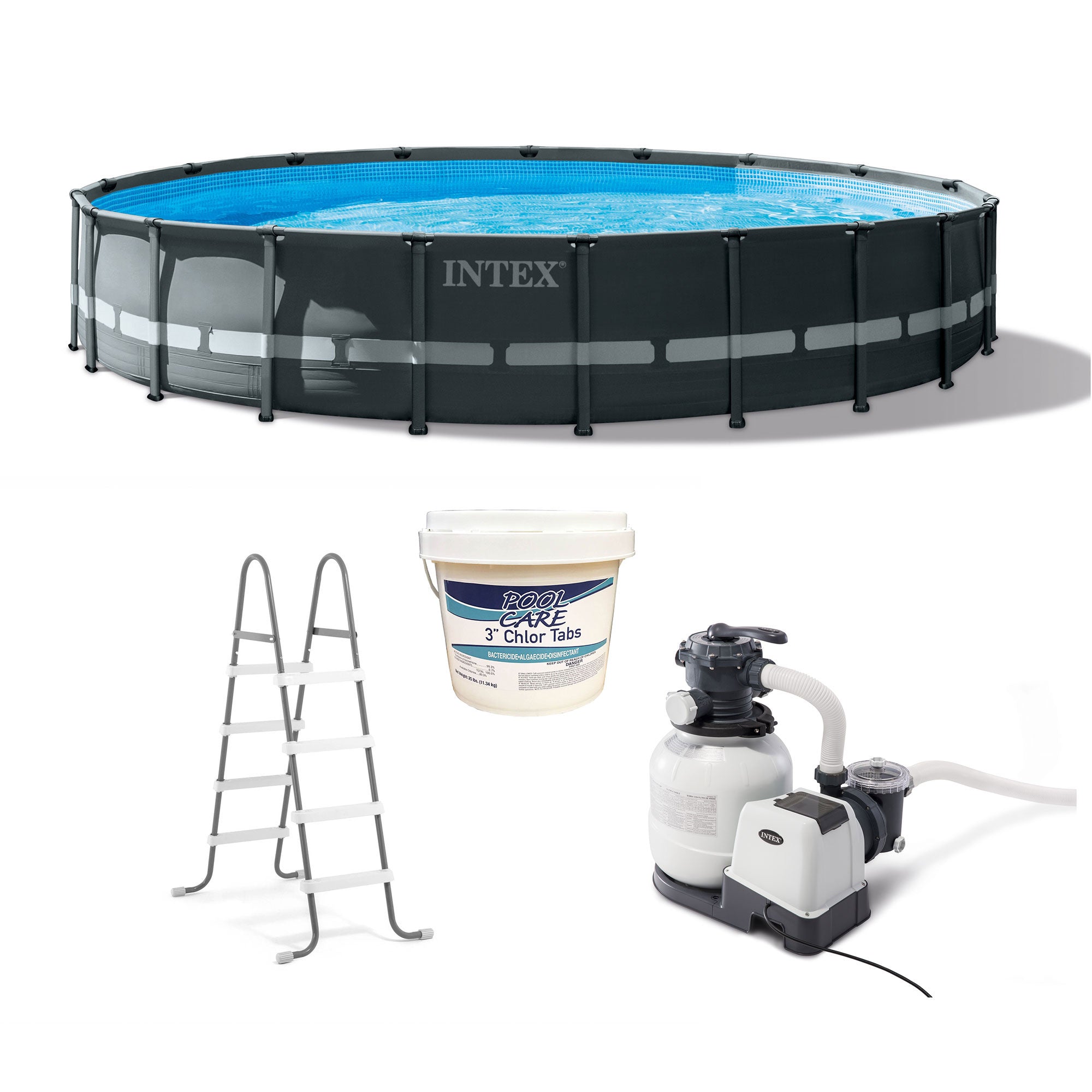 Intex 20' x 48" Ultra XTR Frame Above Ground Pool Set with 3 In Chlorine Tablets - VMInnovations