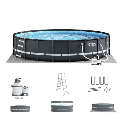 Intex 26333EH 20' x 48" Round Ultra XTR Frame Swimming Pool Set with Filter Pump