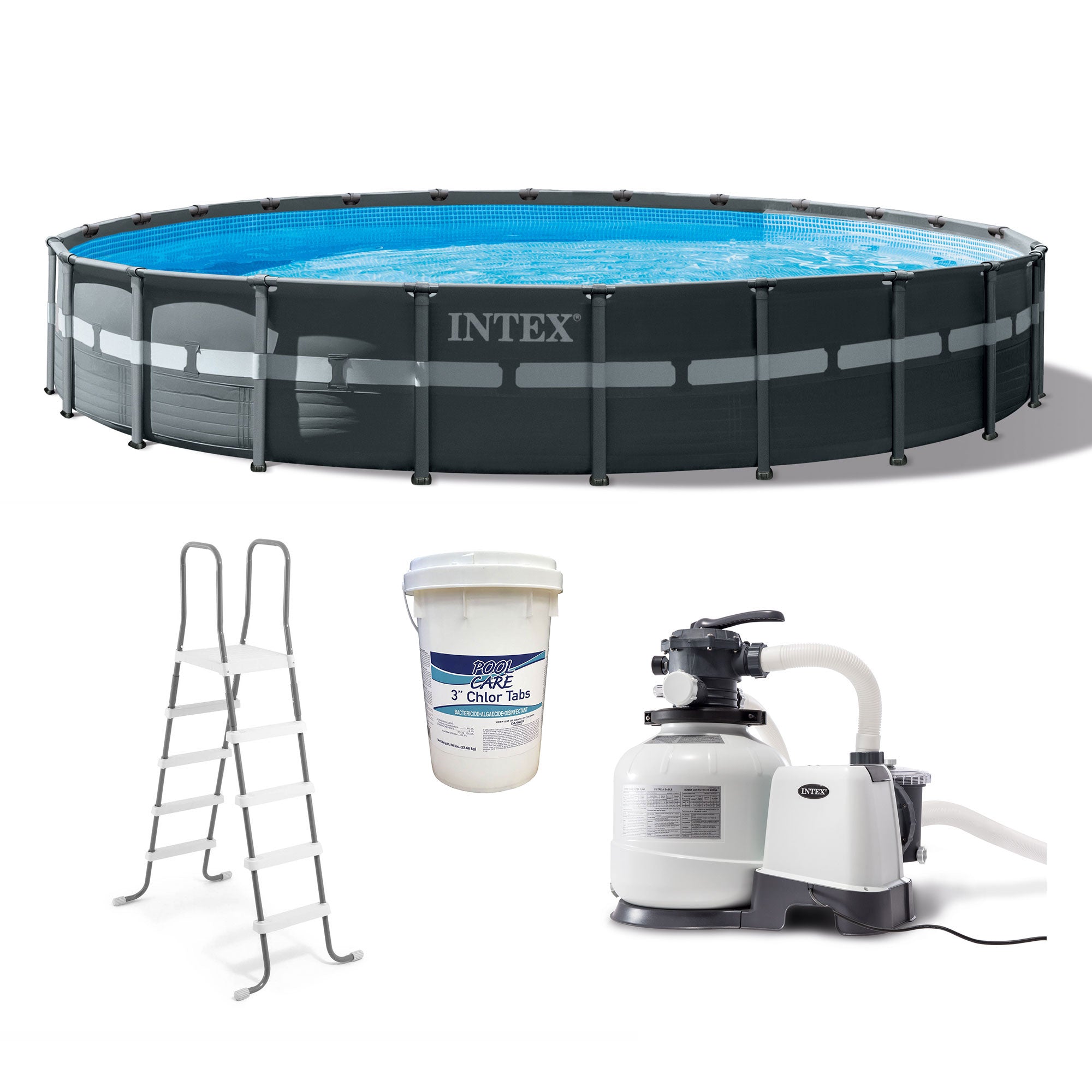 Intex 24' x 52" Ultra XTR Frame Above Ground Pool Set with 3 In Chlorine Tablets - VMInnovations