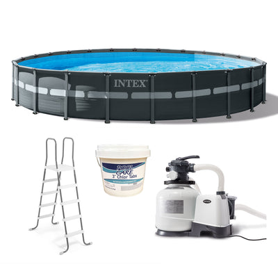 Intex 24' x 52" Ultra XTR Frame Above Ground Pool Set with 3 In Chlorine Tablets - VMInnovations