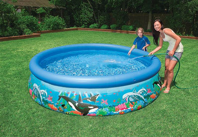 Intex 10' x 30" Easy Set Kids Inflatable Above Ground Swimming Pool (Used)