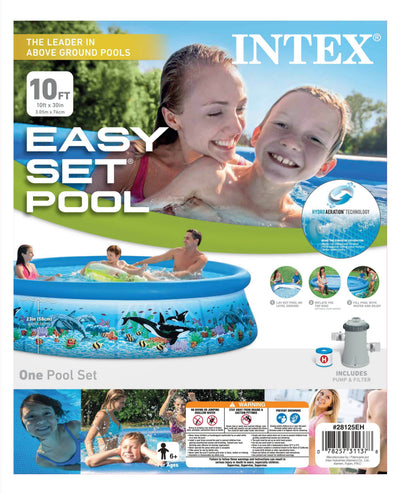 Intex 10' x30" Easy Set Swimming Pool & Filtration Pump | 28125EH (Open Box)