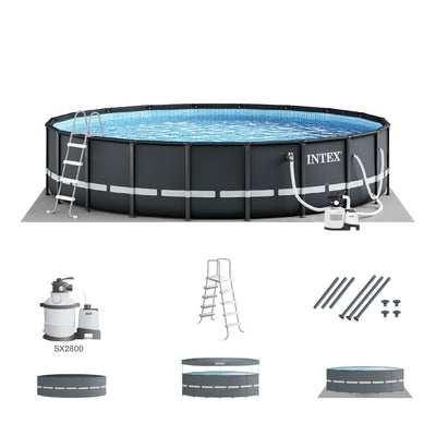 26 Ft x 52 In Ultra Frame Above Ground Swimming Pool with Pump&Ladder (Open Box)