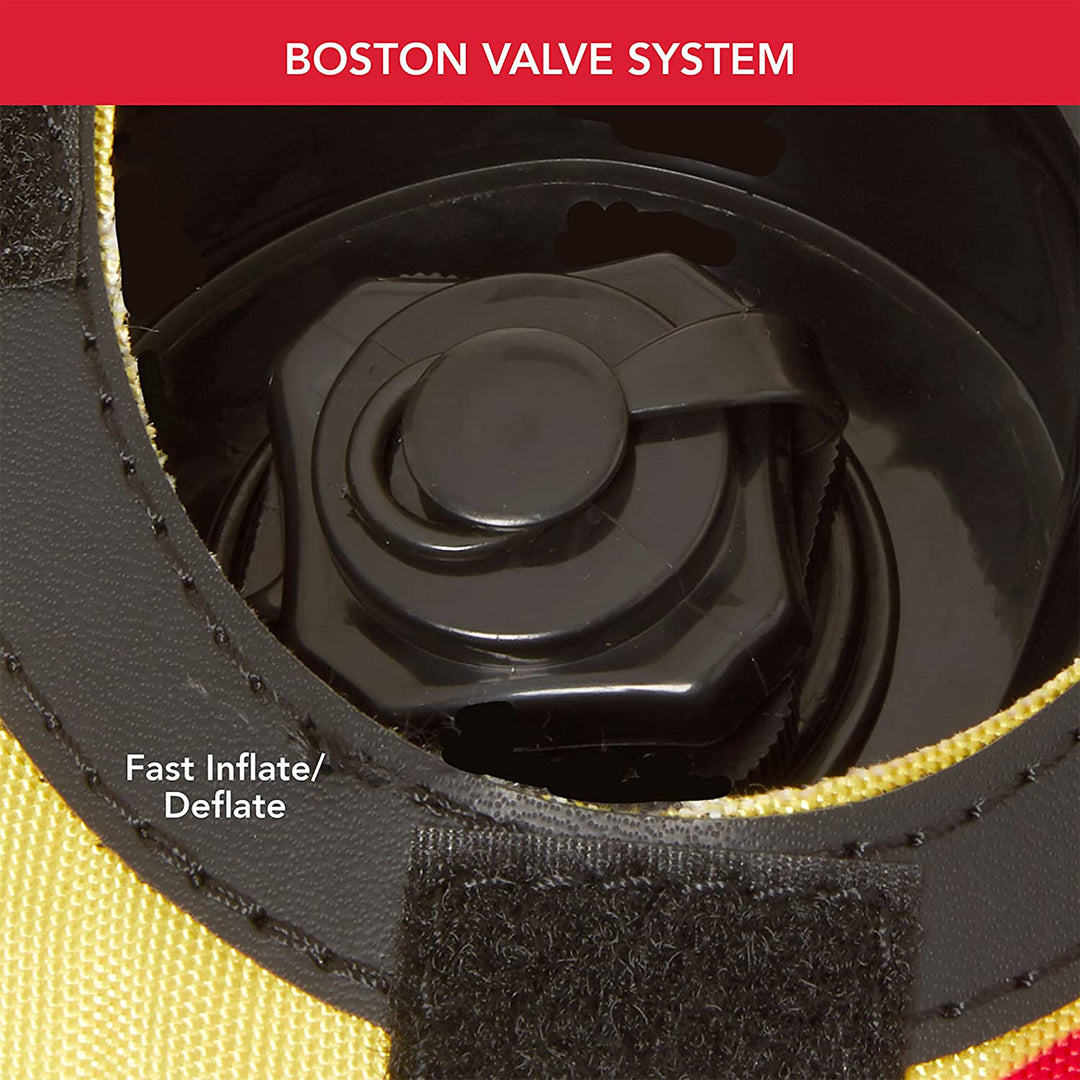 AquaPro 60" Heavy Duty Nylon Deck Style Towable 1 Rider, Yellow & Red (Used) - VMInnovations