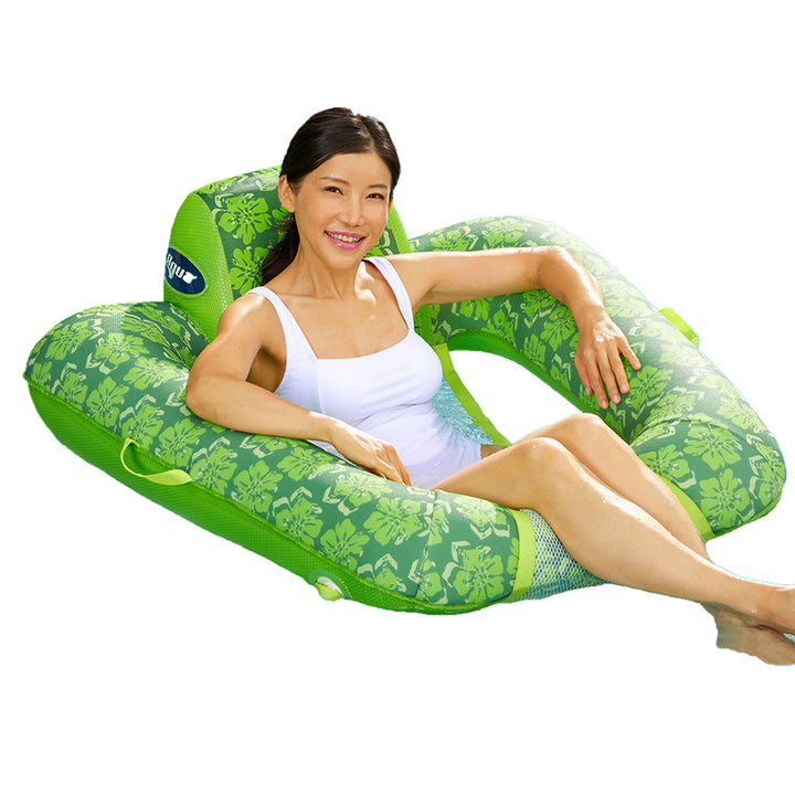 Aqua Leisure Zero Gravity Inflatable Swimming Pool Lounge Chair Float, Green, 4 - VMInnovations