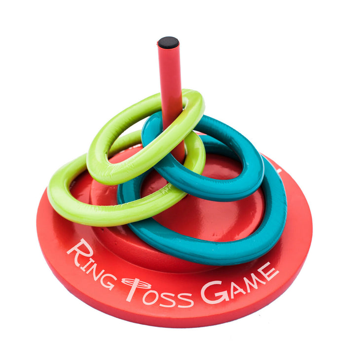 TRC Recreation Floating Foam Ring Toss Pool Game w/4 Rings, Orange (Open Box)