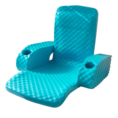 TRC Folding Baja Chair Swimming Pool Float Armchair, Tropical Teal (Open Box)