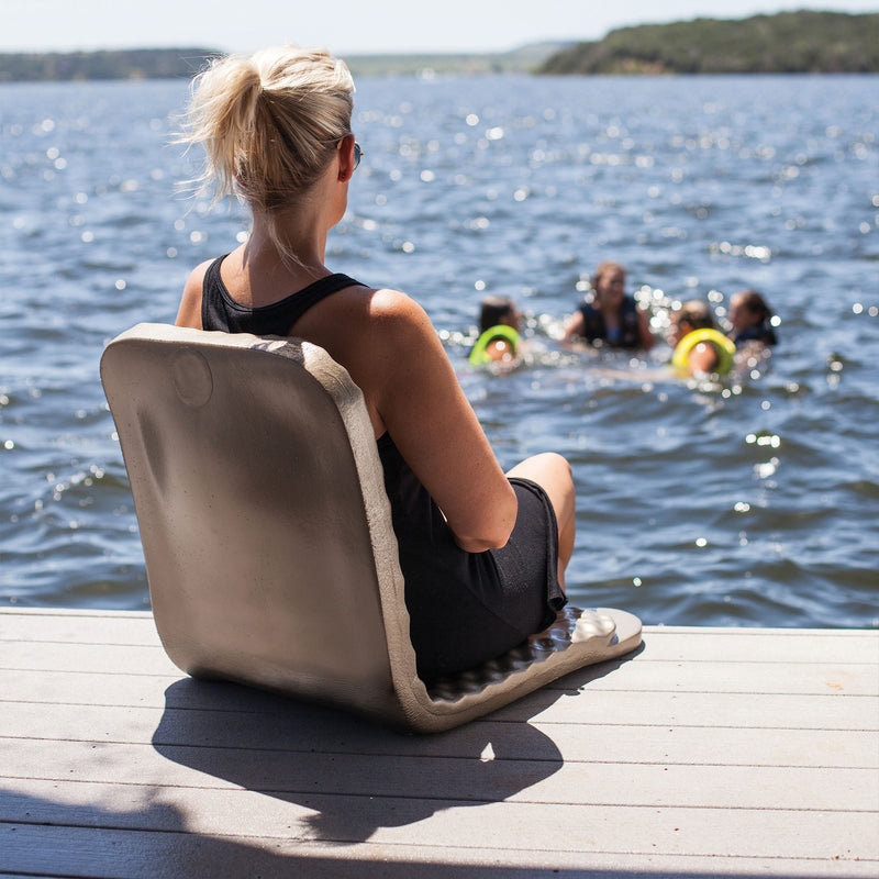 TRC Recreation Super Soft 19 Inch Foam Folding Lake Pool Lounge Chair, Bronze