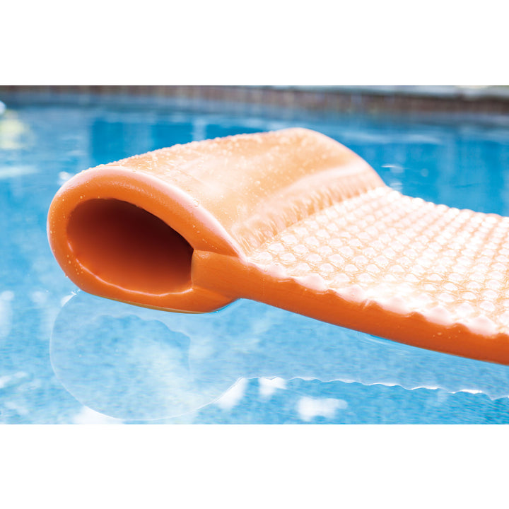 TRC Super Soft 2 Inch Thick Vinyl Foam Swimming Pool Float Mat, Red (Used)