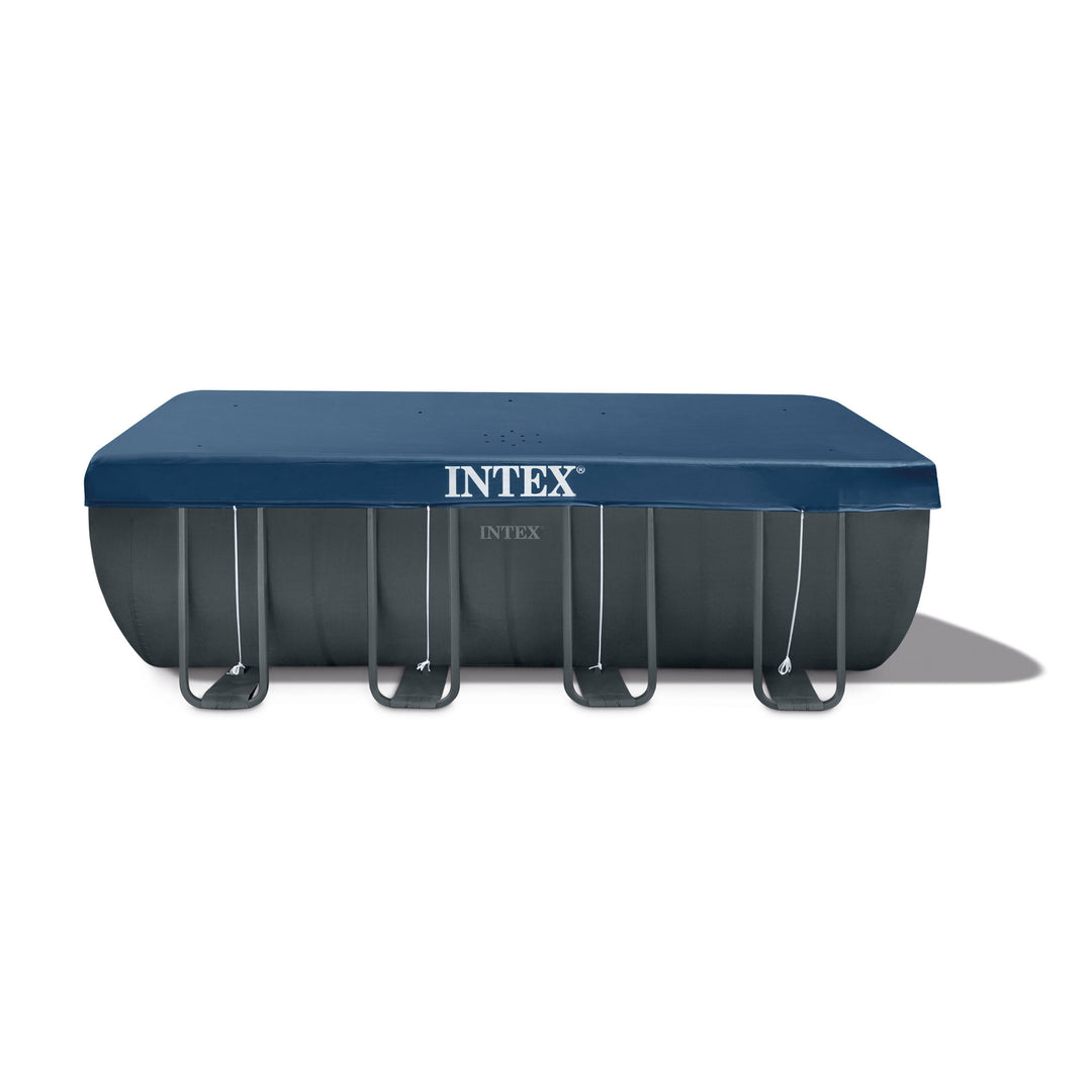 INTEX Ultra 18'x 9'x52" Ultra XTR Rectangular Frame Swimming Pool & Solar Cover