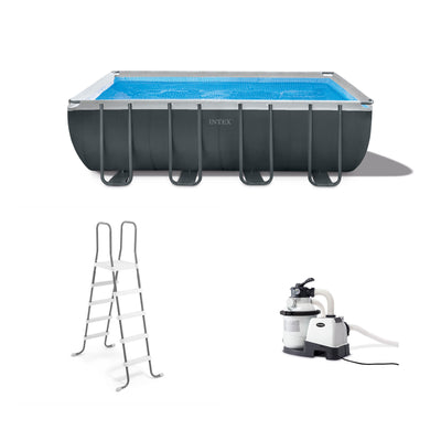 Intex 18ft x 9ft x 52in Ultra XTR Frame Swimming Pool Set & Pump Filter (2 Pack)