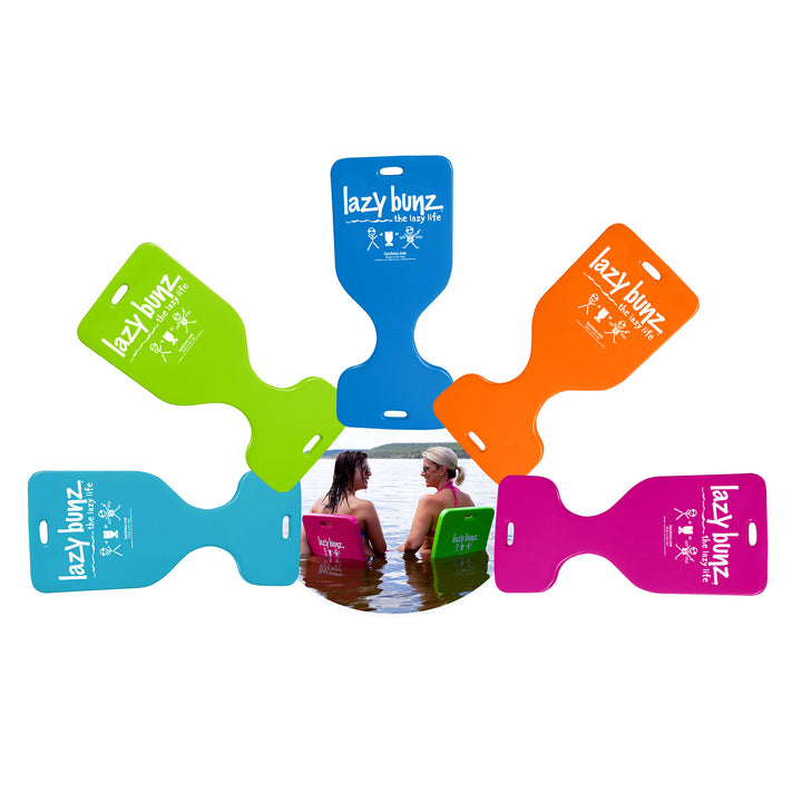 TRC Recreation Lazy Bunz Foam Water Saddle Pool Float, Marina Blue (Open Box)