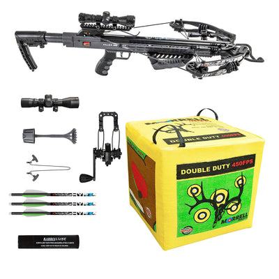 Killer Instinct Burner Archery Crossbow w/ Crank Reloader and Morrell Target Bag