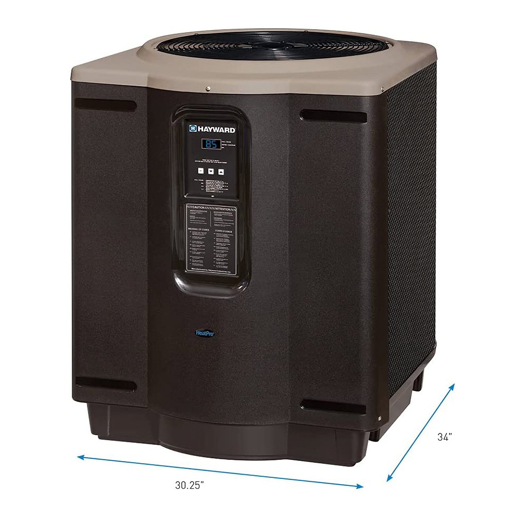 Hayward W3HP21404T HeatPro 140,000 BTU In Ground Pool Heat Pump, Square Platform