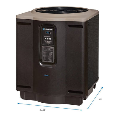 Hayward W3HP21404T HeatPro 140,000 BTU In Ground Pool Heat Pump, Square Platform