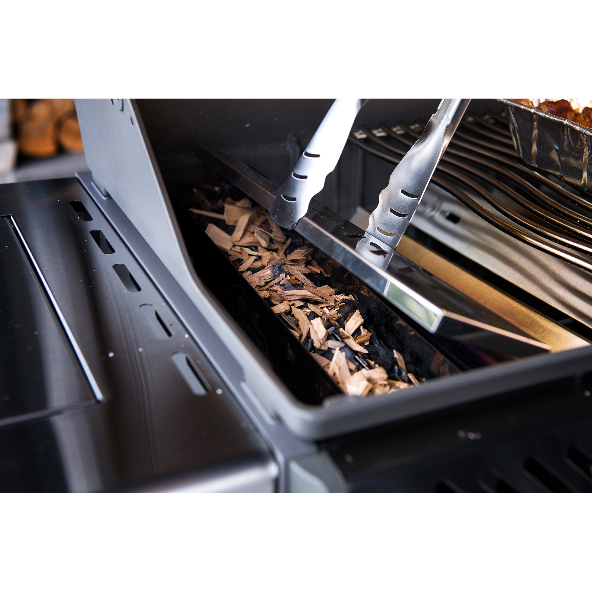 Napoleon 67013 Stainless Steel Barbeque Smoker Box Grill Accessory (Open Box)