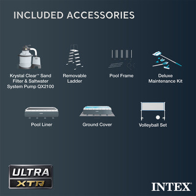 Intex 24'x12'x52" Ultra XTR Pool Set w/Combo System & 2 Maintenance Kits
