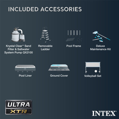 Intex 24' x 12' x 52" Ultra XTR Frame Swimming Pool Set + Pump (Open Box)