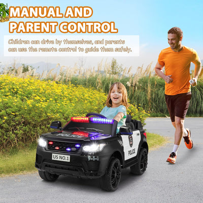 TOBBI 12 Volt Battery Powered Ride On Police SUV for Kids Ages 3 Years and Up (Refurbished)