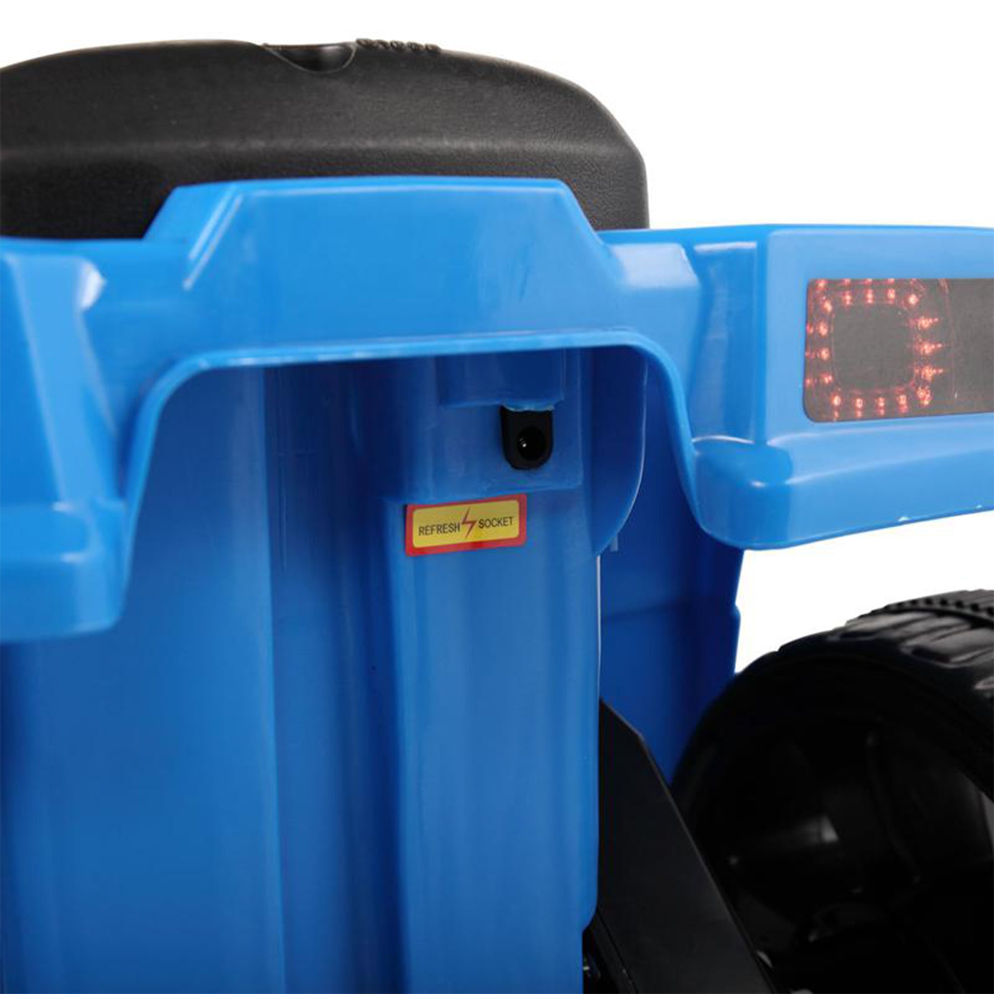 TOBBI 6V Kids Electric/Battery Ride On 4 Wheel ATV Quad Vehicle, Blue(For Parts)
