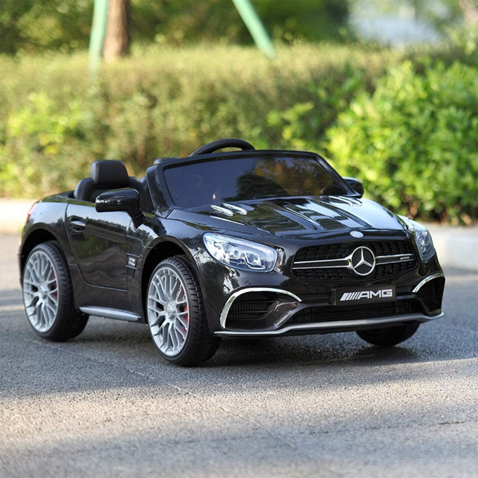 TOBBI Kids Rechargeable Battery Ride On Mercedes Benz w/Remote, Black (Open Box) - VMInnovations