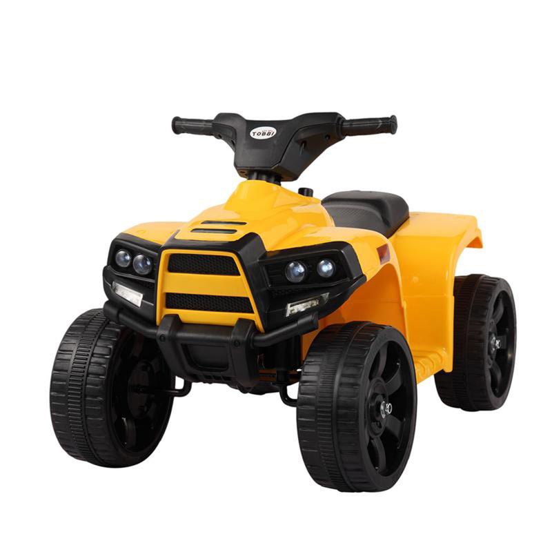 TOBBI 6V Kids Electric Battery Powered Ride On 4 Wheel ATV Quad Vehicle, Yellow