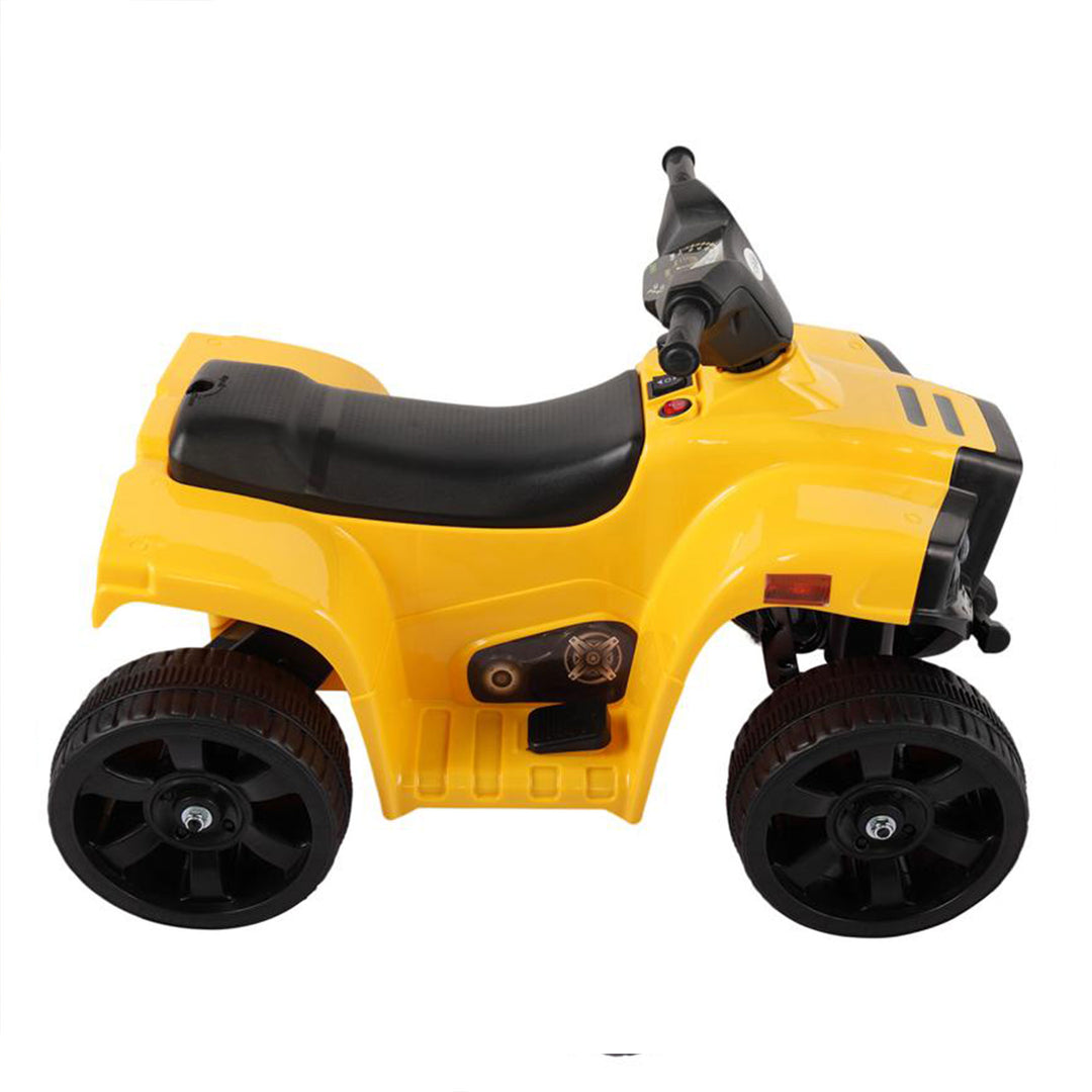 TOBBI 6V Kids Electric Battery Powered Ride On 4 Wheel ATV Quad Vehicle, Yellow