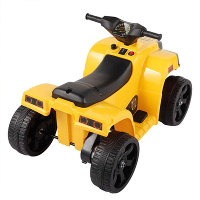 TOBBI 6V Kids Electric Battery Powered Ride On 4 Wheel ATV Quad Vehicle, Yellow (Refurbished)