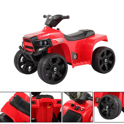 TOBBI 6V Kids Electric Battery Powered Ride On 4 Wheel ATV Quad Car (Open Box) - VMInnovations