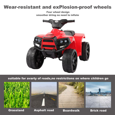 TOBBI 6V Kids Electric Battery Powered Ride On 4 Wheel ATV Quad Car (Open Box) - VMInnovations