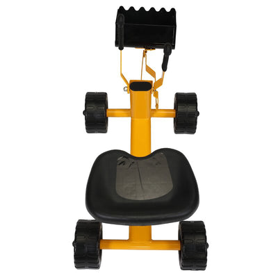 TOBBI Steel Sand Digger Ride On Construction Sandbox Scooper, Yellow (Open Box)