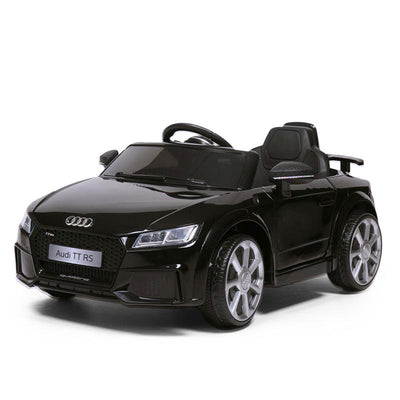 TOBBI 12V Electric Battery Powered Ride On Audi TT RS Toy Car for Kids, Black