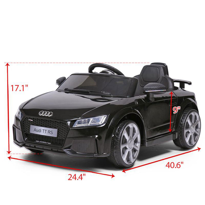 TOBBI 12V Electric Battery Powered Ride On Audi TT RS Toy Car for Kids, (Used)