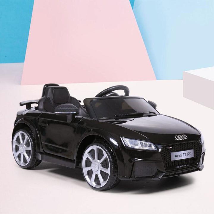 TOBBI 12V Electric Battery Powered Ride On Audi TT RS Toy Car for Kids, Black