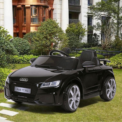 TOBBI 12V Electric Ride On Audi TT RS Toy Car for Kids, Black (For Parts)