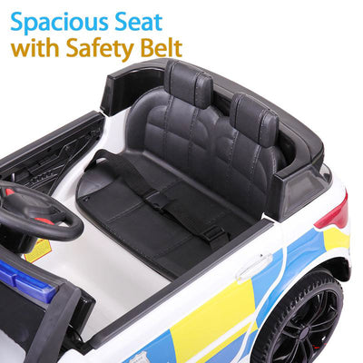 TOBBI 12 Volt Battery Powered Ride On 3 Speed Police SUV for Ages 3 Years & Up - VMInnovations
