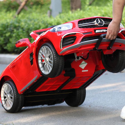 TOBBI Kids Rechargeable Battery Ride On Toy Mercedes Benz Car w/ Remote, (Used)