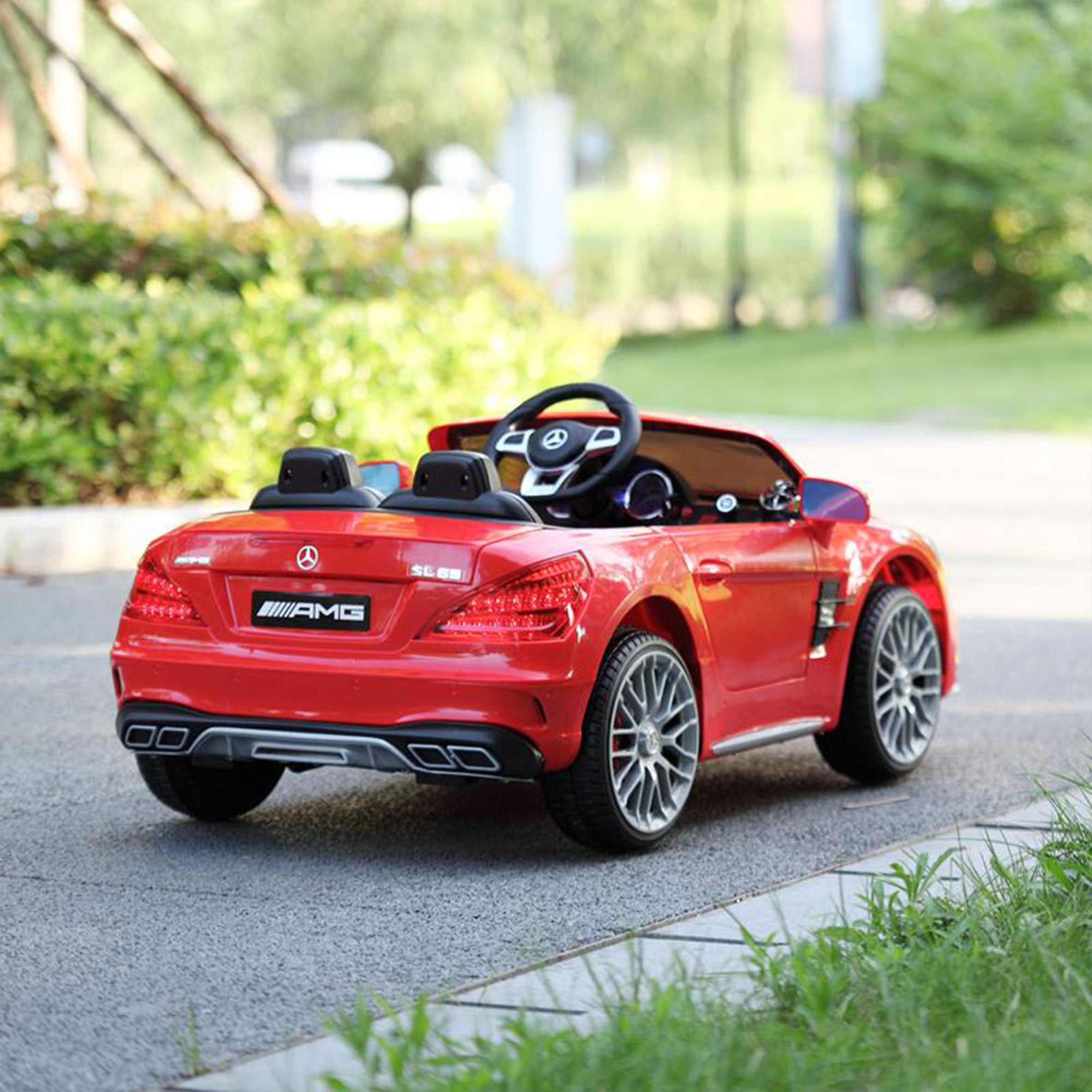 TOBBI Kids Rechargeable Battery Ride On Toy Mercedes Benz Car w/ Remote, (Used)