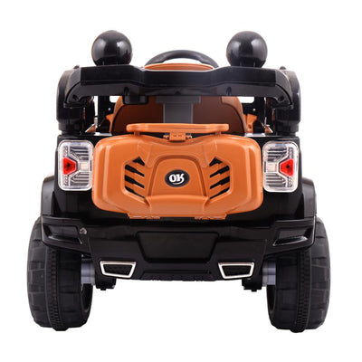 TOBBI 12V Kids Rechargeable Battery Ride On Toy Truck w/Remote Control, Black