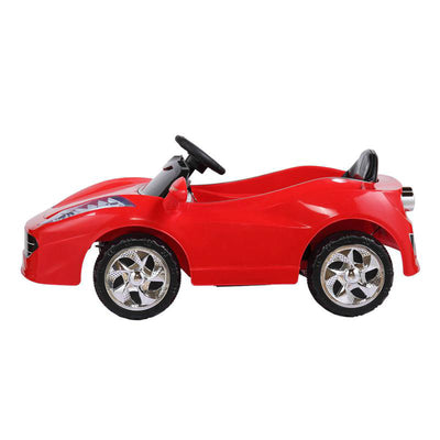 TOBBI Kids Rechargeable Battery Ride On Toy Racing Car with Remote Control, Red
