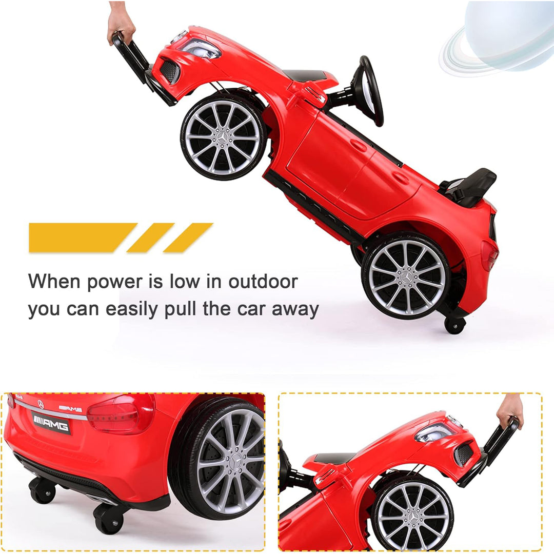 TOBBI 6 Volt Kids Electric Battery Powered Ride On Toy Mercedes Benz, Red (Used)