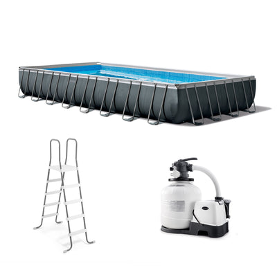 Intex 32' x 16' x 52" Ultra XTR Rectangular Swimming Pool Set with Robot Vacuum