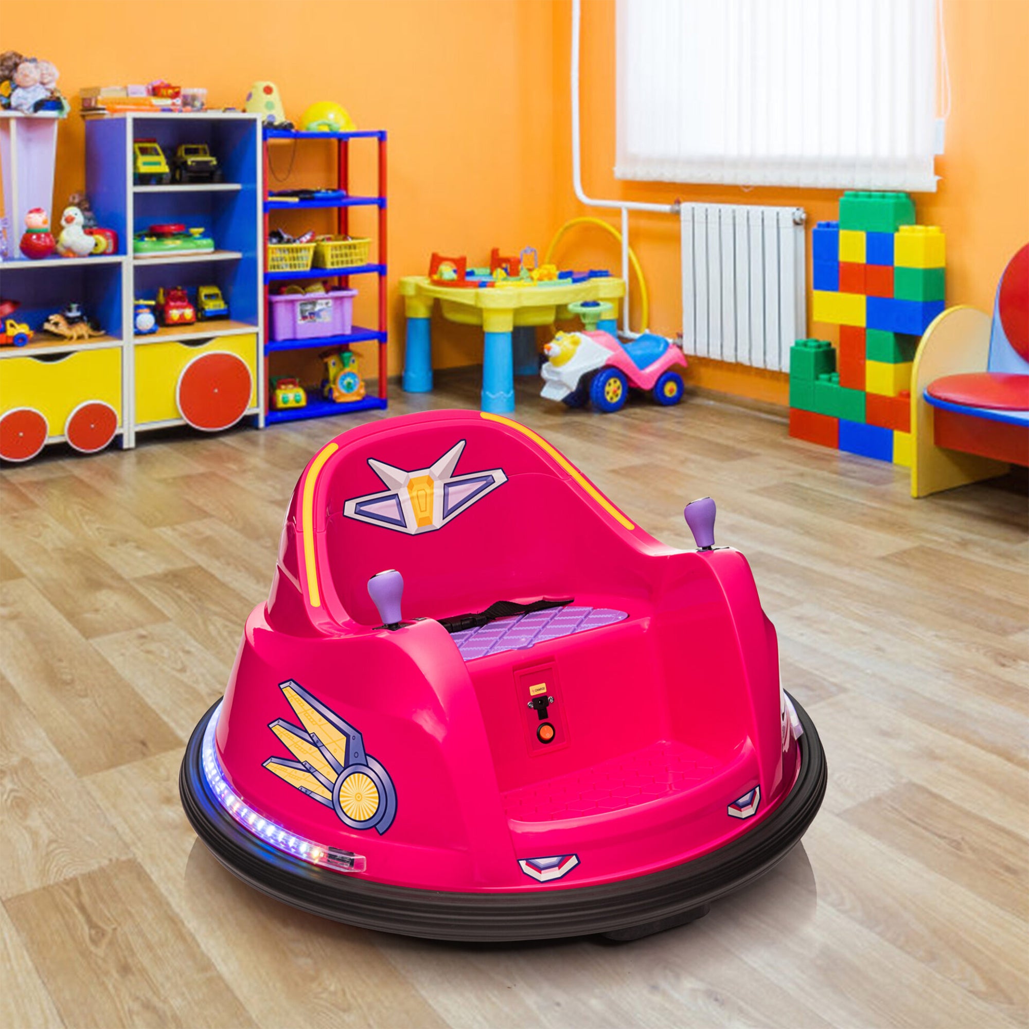 TOBBI 6 Volt Kids Electric Battery Powered Ride On Bumper Car Vehicle (Open Box)