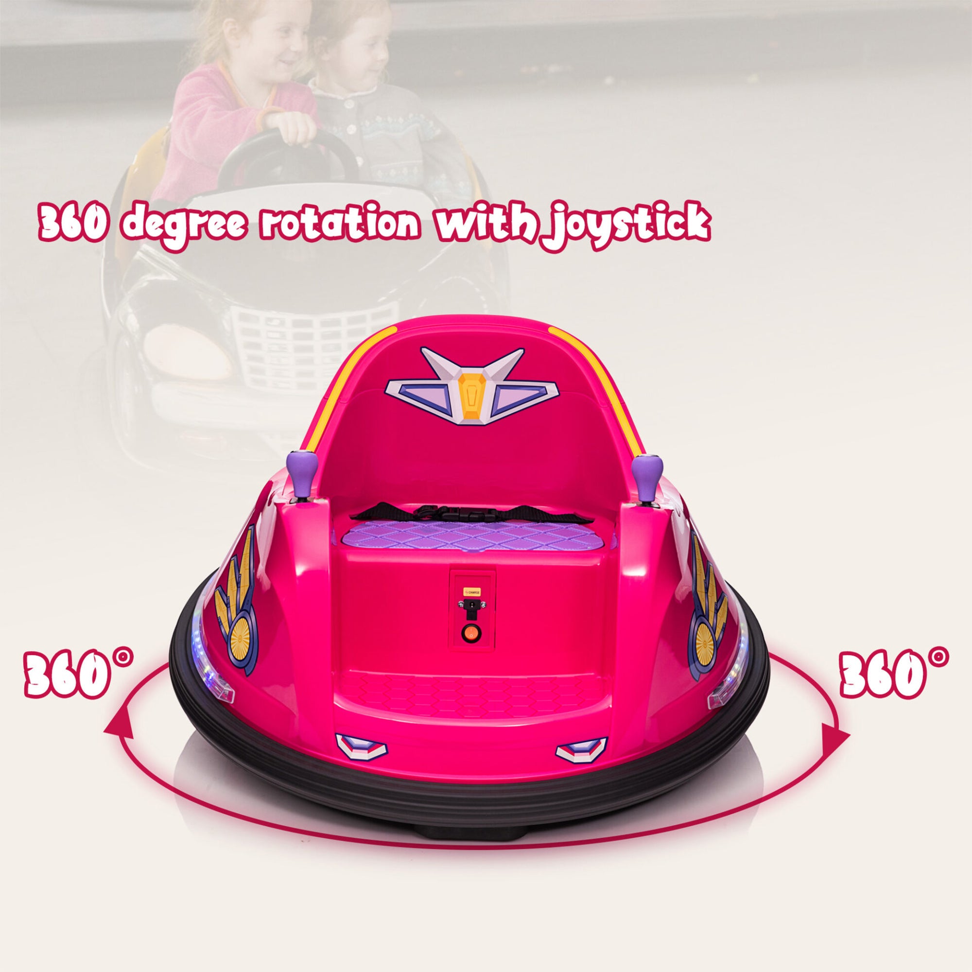 TOBBI 6V Kids Electric Battery Powered Ride On Bumper Car Vehicle (For Parts)