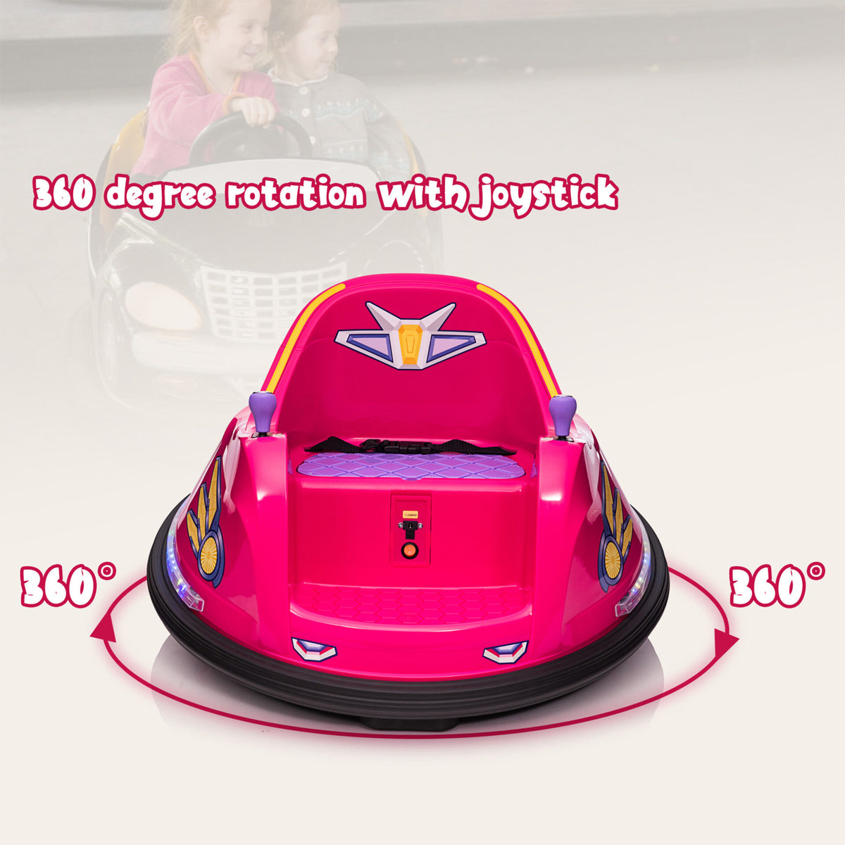 TOBBI 6 Volt Kids Electric Battery Powered Ride On Bumper Car Vehicle (Open Box)