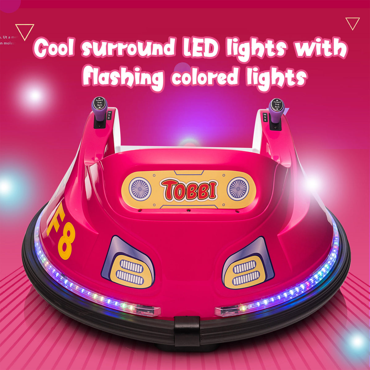 TOBBI 6 Volt Kids Electric Battery Powered Ride On Bumper Car Vehicle (Open Box)